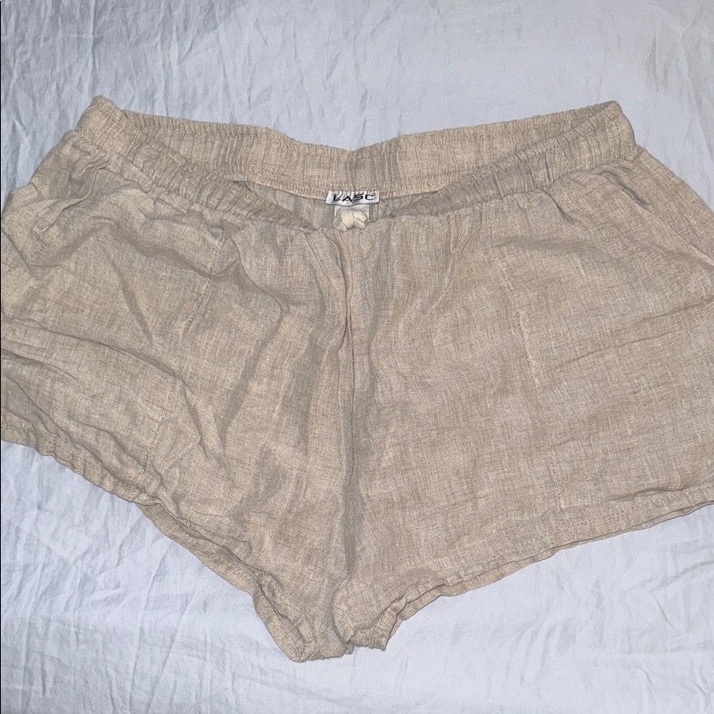 Tan Linen Men’s Lasc XL Shorts